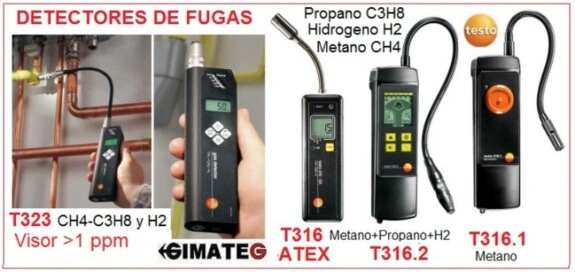 detector ATEX fugas gas inflamable testo GimateG