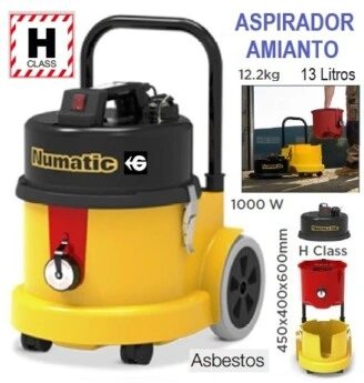 aspirador Clase H amianto y polvo peligroso HEPA13 GMT