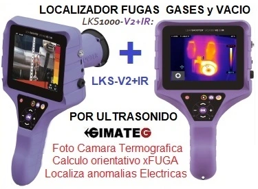 localizador fugas por ultrasonido aire comprimido y gas refrigerante gimateg