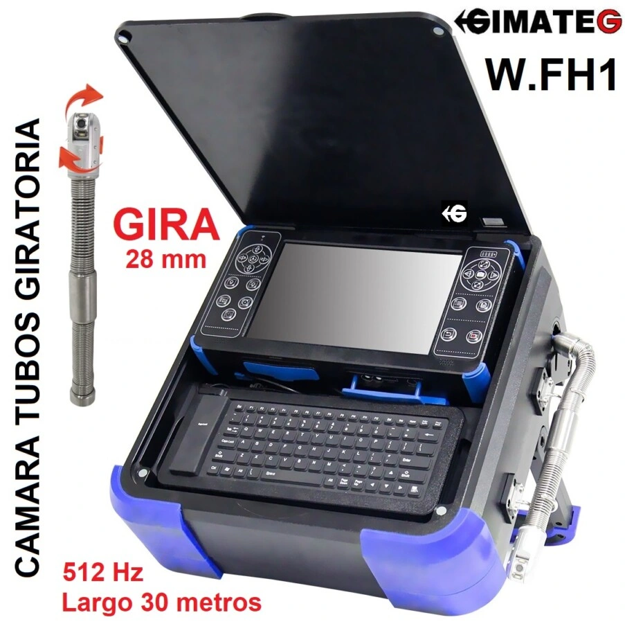 camara giratoria 360º de 28mm x30metros inspeccion tubos GimateG