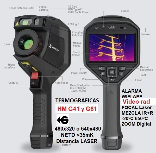 camaras termograficas HIKmicro G41 y G61 gimateg
