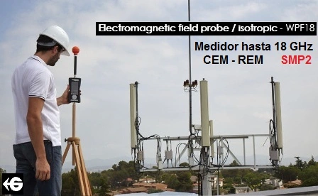 Medidor radiaciones campos electromagneticos hasta 18 GHz GimateG