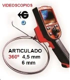 IR A VIDEOSCOPIO ARTICULADO 4 EJES 4,5mm o 6mm GimateG
