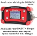 analizador BIOGAS CH4 CO2 H2S Goliath Esders gimateg