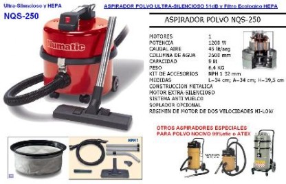 aspirador polvo super silencioso NQS250