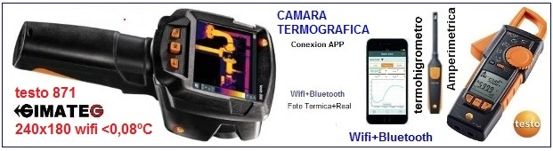 termografica testo 871 wifi bluetooth a pinza amperimetrica gimateg