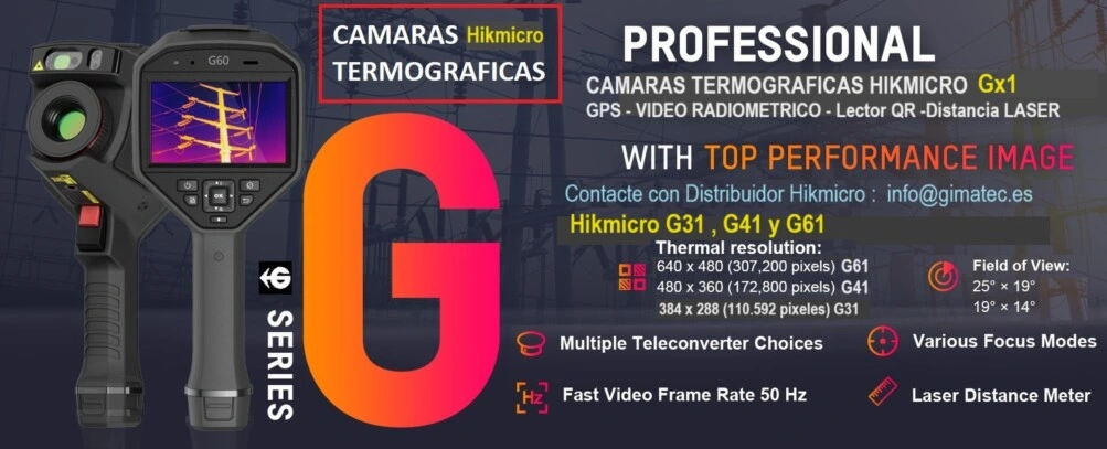 ctermograficas HIKmicro G31 G41 y G61 gimateg