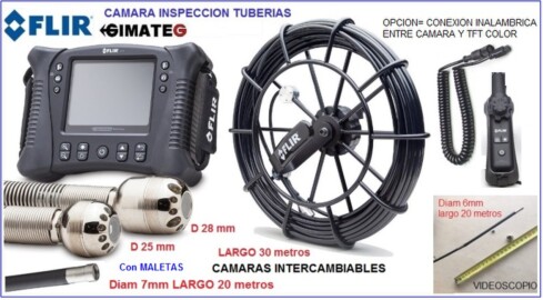 videoscopios y camara tubos FLIR gimateg
