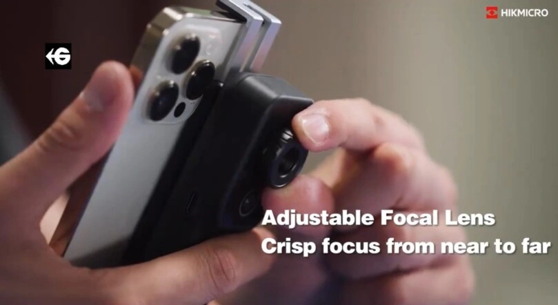 enfoque camara termografica USBC y Wifi HIKmicro miniX gimatec