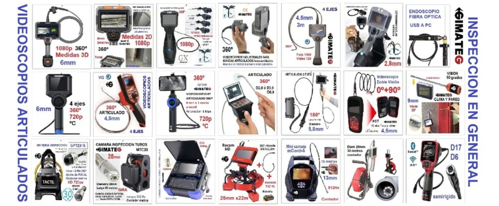 banner gama equipos inspeccion videoscopios y camaras gimateg