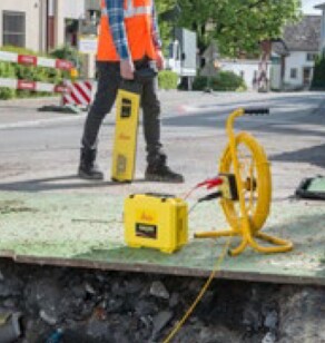 sonda trazadora para localizacion tuberias plastico o metal enterradas gimateg