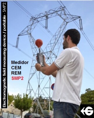 Medidor SMP2 radiaciones baja freq campos electromagneticos CEM GimateG