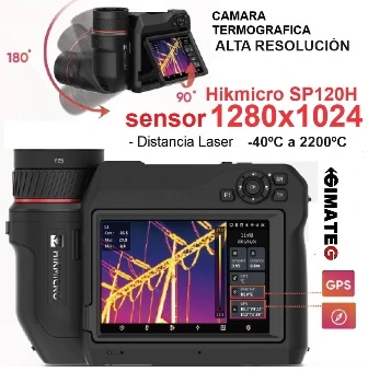 ir Termografica SD120H HDMI GPS VIDEO Hikmicro gimateg