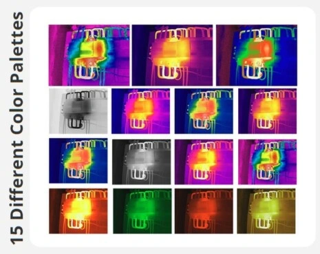 paletas de colores termografica USBC hikmicro mini3 gimateg