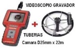 videoscopio gravador para tuberias o conductos D26mm x L22m