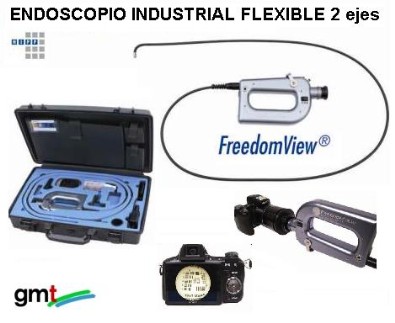 ENDOSCOPIO INDUSTRIAL flexible articulado .- Opcion Grava Fot-Video