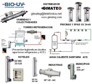 esterilizadores agua por lamparas germicidad uvc biouv-gimateg