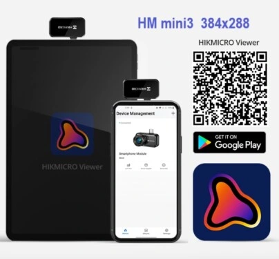 USB-C tablet o movil Android termografica hikmicro mini3 gimateg