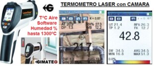 termometro laser con foto y temperatura y humedad gimateg