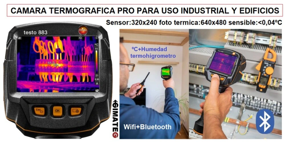 termografia profesional testo 883 industria y edificios venta alquiler gimateg