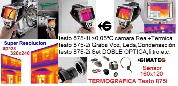 termograficas doble optica testo 875i gimateg