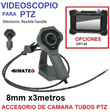 ideocopio 8,5mm x3metros Giro 360º PTZ  gimateg