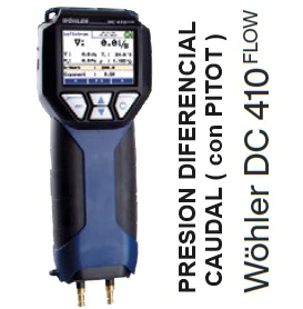 Presion diferencial y caudal Wöhler DC 410 flow gimateg